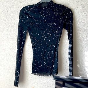 Star/galaxy see through long sleeve